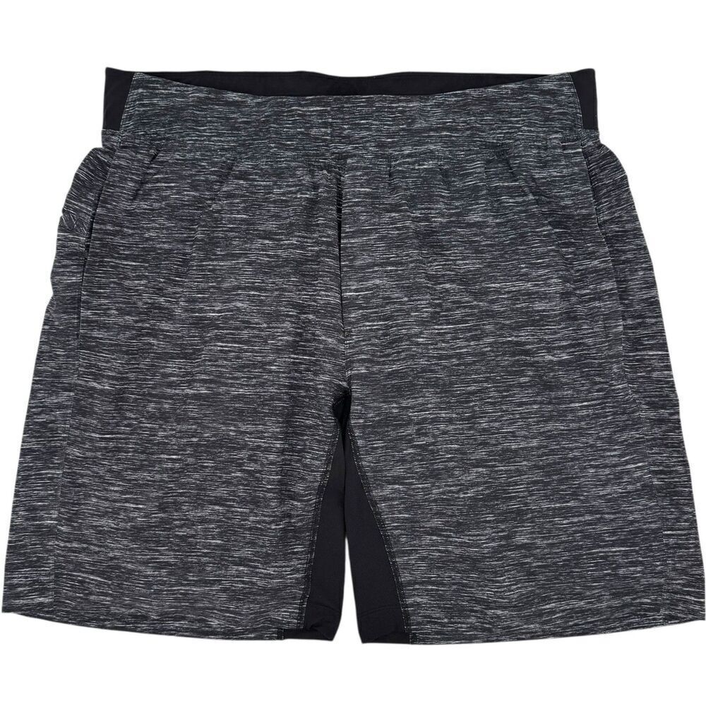 Lululemon Men's T.H.E. Short Luxtreme Liner 9.5" Black/Gray Heather XL